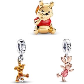 925 Sterling Silver Charms and Pandora Charms, Marvel SpiderMan Charms, Disney Mickey Pandora Charms, Suitable for Ladies Bracelet Necklace Gifts for Girls