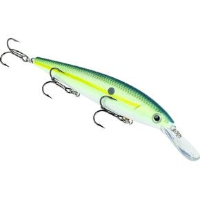 Strike King KVD Deep Jerkbait 300 3 Hook/Chartreuse Shad, 0.0565