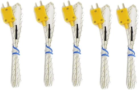 مجموعة من 5 مجسات استشعار من النوع K لمستشعر مزدوج حراري من النوع K ومقياس في نطاق درجة الحرارة -20~482 درجة مئوية، طول الكابل 1 متر in Kuwait