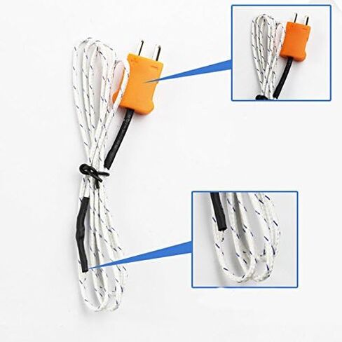 مجموعة من 5 مجسات استشعار من النوع K لمستشعر مزدوج حراري من النوع K ومقياس في نطاق درجة الحرارة -20~482 درجة مئوية، طول الكابل 1 متر in Kuwait