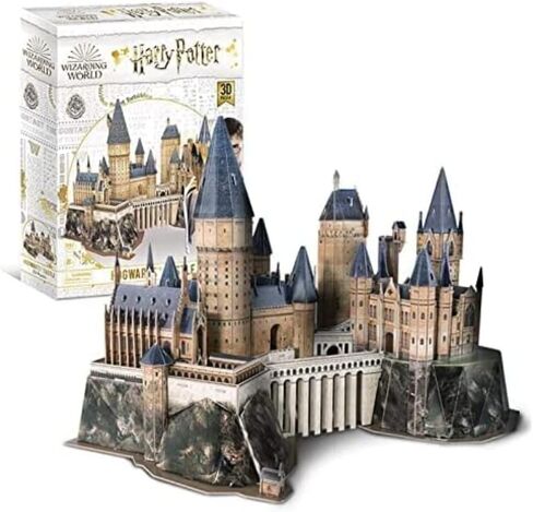 Puzzle - 3D Puzzle: Harry Potter: Hogwarts Castle (Medium) - 197 Piece Puzzles for Kids and Adults – Ages 14+ in Saudi Arabia