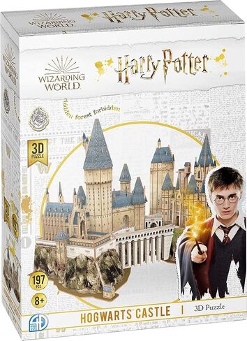 Puzzle - 3D Puzzle: Harry Potter: Hogwarts Castle (Medium) - 197 Piece Puzzles for Kids and Adults – Ages 14+ in Saudi Arabia