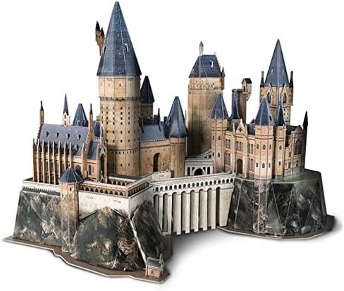 Puzzle - 3D Puzzle: Harry Potter: Hogwarts Castle (Medium) - 197 Piece Puzzles for Kids and Adults – Ages 14+ in Saudi Arabia