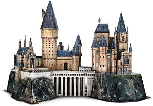 Puzzle - 3D Puzzle: Harry Potter: Hogwarts Castle (Medium) - 197 Piece Puzzles for Kids and Adults – Ages 14+ in Saudi Arabia