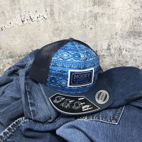 قبعة شبكية خلفية لسائقي الشاحنات من HOOEY للشباب قابلة للتعديل (أزرق/أسود - 2202T-BLBK-Y) in Kuwait
