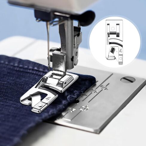 3 قطع من قدم الحاشية الملفوفة، قدم ماكينة الخياطة للمغني، ماكينة الخياطة الأخ، قدم ضاغطة ذات الحاشية الملفوفة مع 3 مقاسات (3 مم/4 مم/6 مم) in Kuwait