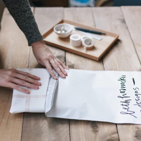 OausTect White Poly Mailers 10X13 inches,100 Pack Shipping Bags with Strong Self-sealing Adhesive Waterproof and Tear Proof for Clothing,Books in Saudi Arabia