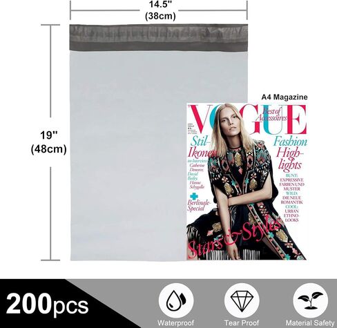 OausTect White Poly Mailers 10X13 inches,100 Pack Shipping Bags with Strong Self-sealing Adhesive Waterproof and Tear Proof for Clothing,Books in Saudi Arabia