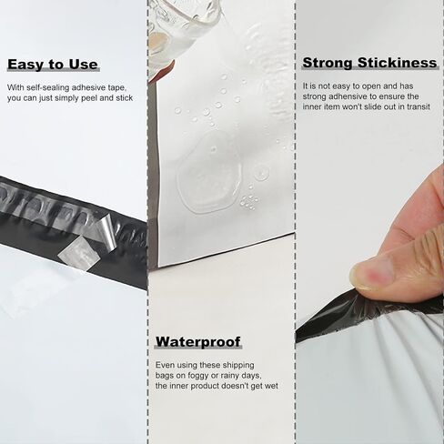 OausTect White Poly Mailers 10X13 inches,100 Pack Shipping Bags with Strong Self-sealing Adhesive Waterproof and Tear Proof for Clothing,Books in Saudi Arabia