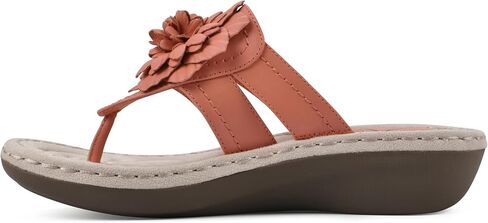 صندل CLIFFS BY WHITE MOUNTAIN للسيدات من Cassia Mini Wedge Flower Flip Flop in Kuwait