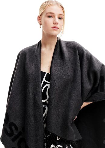 Desigual PONCHO_LOGO PARIS, 2014 DARK GRAY, U in Saudi Arabia