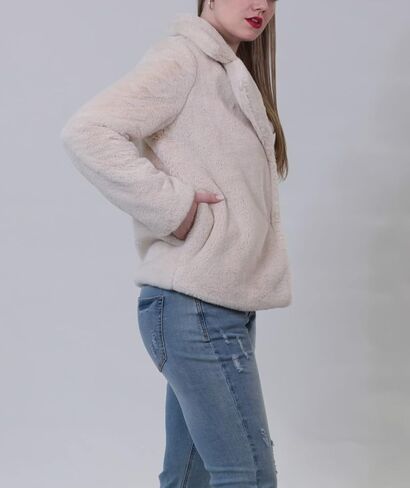 Women's Faux Fur Jacket, Stylish & Trendy Coat in Kuwait