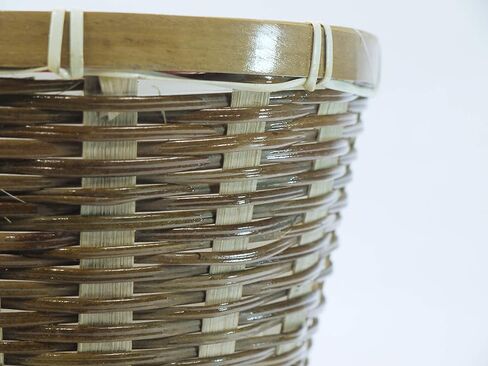 36 بوصة شجرة نبات توبياري اصطناعية 2 كرة على شكل خشب البقس الصناعي مع مزارعين لديكور المنزل والمكتب والشرفة الأمامية في الداخل والخارج مع سلة من الخيزران، ABNT001B-NTRL-2، مجموعة من 2 in Kuwait