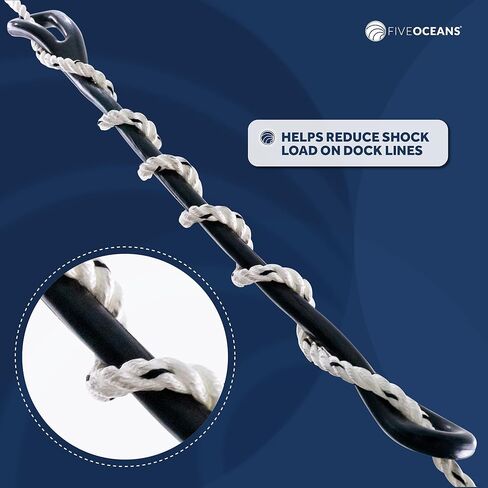 خمسة محيطات FO1400 خط إرساء القوارب البحرية ممتص الصدمات المطاطي، 23-1/4 بوصة in Kuwait