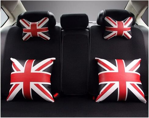 وسادة مقعد DABOK Union Jack مصنوعة من البوليستر بنسبة 100% لتخفيف آلام أسفل الظهر ومنحنى مقعد السيارة للراحة وتقليل تعب القيادة من إسفنج الذاكرة للقيادة (رمادي) in Saudi Arabia