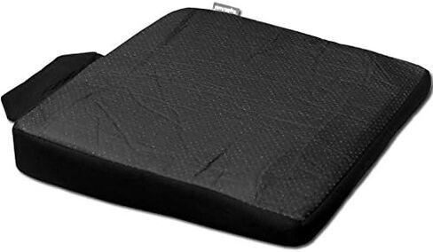 New Breathable Comfortable Ergonomic Wedge Car Seat Office Chair Back Support Cushion (Black Mesh) in Kuwait