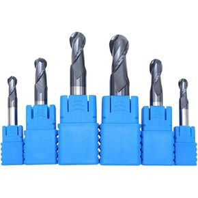 HRC50 2 Ball Ball Nose End Mill 2 Flutes R0.5-R10 Milling Cutter Alloy Tungsten Steel Tool CNC Maching endmills (10pcs ، r2x4dx50l) in Saudi Arabia