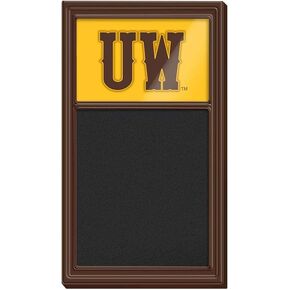 The Fan Brands NCAA Wyoming Cowboys: UW - Chalk Noteboard - Sports Team Bar Sign Décor for Home, Office, Game Room, Fan Cave & Garage - USA Made in Kuwait