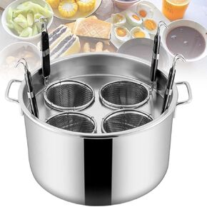 Pasta Cooker Commercial Pasta Pot with Colander Strainer,Stainless Steel Stock Pot for Pasta Noodle,Vegetables,Potatoes,Boiled Eggs Cooking,Multifunctional in Saudi Arabia