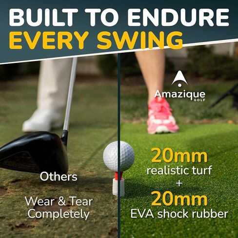 5 × 4 حصيرة ضرب الجولف ، حصيرة ضرب غير قابلة للانزلاق ، 31 مم ، 36 مم ، سميكة 40 مم ، PGA Pro موثوق بها في داخلي وممارسة الجولف في الهواء الطلق مع مجموعة التدريب in Saudi Arabia