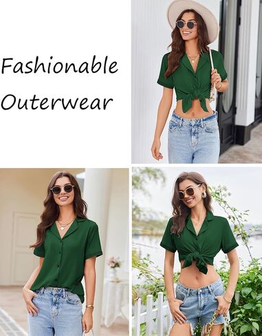 Ekouaer Button Down Pajamas for Women Set Short Sleeve Womens Sleepwear Shorts Set 2 Piece Summer Lounge Sets in Kuwait