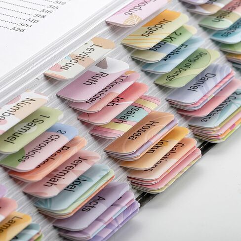 Mr. Pen- Bible Tabs, 75 Tabs, Black & White Enigma, Laminated Bible Tabs for Women and Men, Bible Tabs for Study Bible, Bible Index Tabs, Bible Book Tabs, Bible Labels Tabs, Mr Pen Bible Tabs in Kuwait