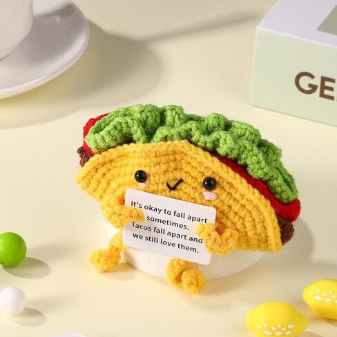 Positive Peanut, 3.94in Wool Yarn Funny Positive Crochet Peanut Knitted Toys Emotional Plush Positive Support Gifts and Encouragement Decor for Birthday Anniversary Christmas in Saudi Arabia