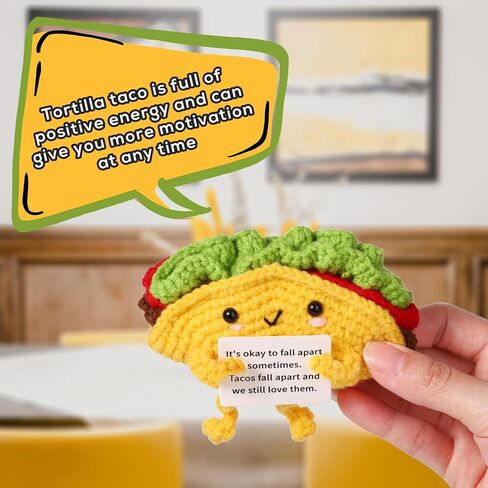 Positive Peanut, 3.94in Wool Yarn Funny Positive Crochet Peanut Knitted Toys Emotional Plush Positive Support Gifts and Encouragement Decor for Birthday Anniversary Christmas in Saudi Arabia