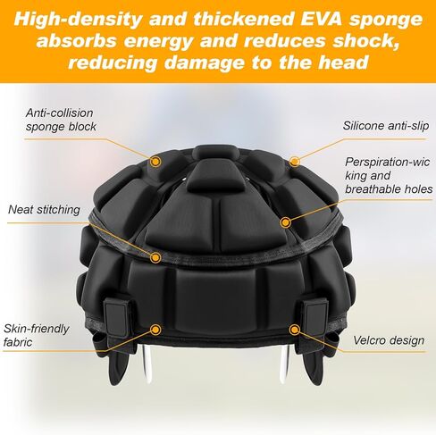 Soft Shell Flag Football Helmet for Football and Lacrosse, 7v7 Rugby Helmet Cover Reduces Impact and Protects for Youth Adult Padded Soccer Headgear in Saudi Arabia