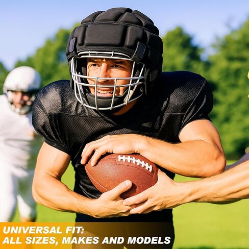 Soft Shell Flag Football Helmet for Football and Lacrosse, 7v7 Rugby Helmet Cover Reduces Impact and Protects for Youth Adult Padded Soccer Headgear in Saudi Arabia