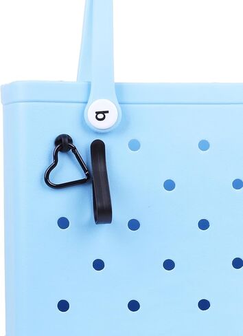 Hook + Keychain Clip ملحقًا لحقيبة Bogg وببساطة حمل جنوب ، سلسلة مفاتيح على شكل قلب لطيف ، سحر مزخرف بحقائب يد المطاط (الوردي) in Kuwait