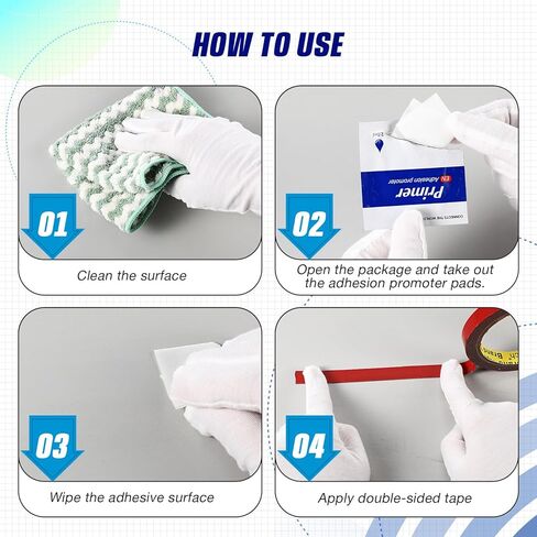 16 Pcs Adhesion Promoter high 2ml High Performance Adhesion Promoter for Plastic Double Tape Primer Increase for Automotive Molding Tape in Saudi Arabia