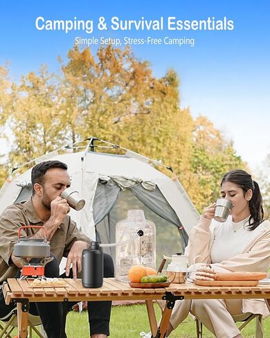 BKLES Electric Portable Water Filter - 0.01 Micron 5-Stage Water Purifier Survival with Emergency Lighting Water Purification System for Camping Backpacking Hiking Travel - BK-2000 in Saudi Arabia