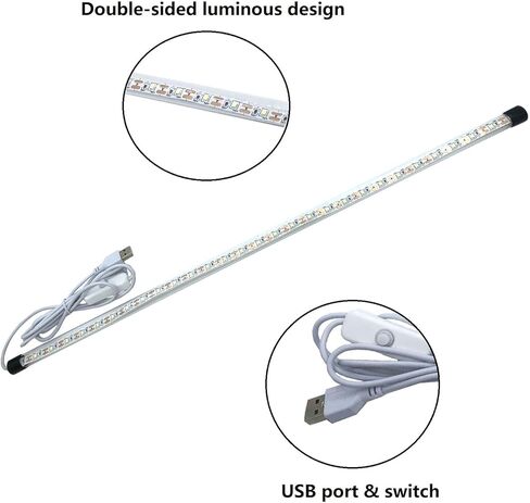 تسرب ساكسفون ضوء تسرب الفلوت مزدوج الجانب ضوء LED 50.7 سم إصلاح SAX الإصلاح الشريط الإضافي أداة للرياح in Saudi Arabia