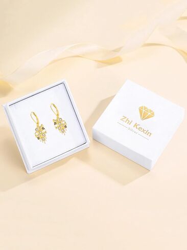 Bee Honeycomb Dangle Earrings for Women 925 Sterling Silver Gold Plated Bumble Bees Drop Hook Jewelry Gifts in Kuwait