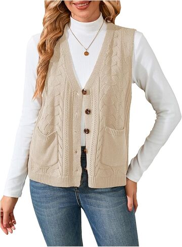 Verdusa Women's Sweater سترة سترة أكمام لأسفل ملابس كارديجان مع جيوب in Kuwait