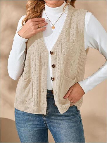 Verdusa Women's Sweater سترة سترة أكمام لأسفل ملابس كارديجان مع جيوب in Kuwait