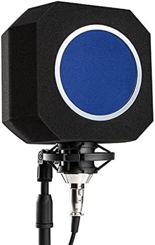 Professional Microphone Isolation Shield, Portable Microphone Pop Filter for Reflection and Noise, Sound-absorbing Foam for Recording Studios, Live Stream, Podcasts in Saudi Arabia