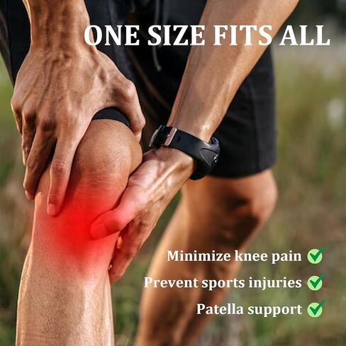 4 Pcs Patellar Tendon Support Strap Knee Bands Silicone Patella Band Lightweight Patella Stabilizer Knee Strap Brace for Women Men Tennis Running Jumpers Soccer Basketball Hiking Volleyball Squats in Saudi Arabia