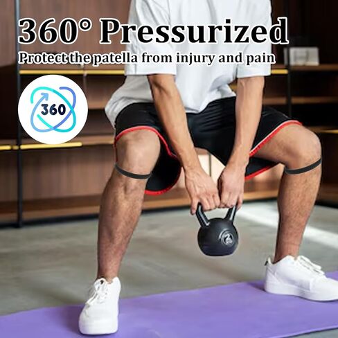 4 Pcs Patellar Tendon Support Strap Knee Bands Silicone Patella Band Lightweight Patella Stabilizer Knee Strap Brace for Women Men Tennis Running Jumpers Soccer Basketball Hiking Volleyball Squats in Saudi Arabia