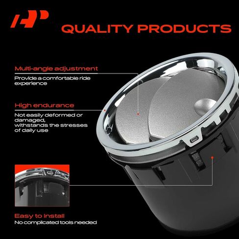 A-Premium 2PCS Dashboard AC Heater Air Vent Compatible with Ford F-150 F150 2004-2008 & Lincoln Mark LT 2006-2008, Chrome Silver in Saudi Arabia