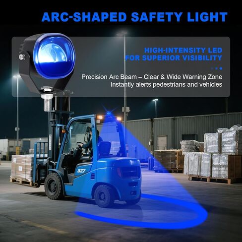 LED Forklift Safety Light Red للسيارات المصحوبة على AGV الآلية ، شاحنة الرافعة الشوكية ، المصعد الصناعي ، سلامة المستودعات ، IP66 مقاوم للماء ، مساكن الألومنيوم - 4 حزمة in Kuwait