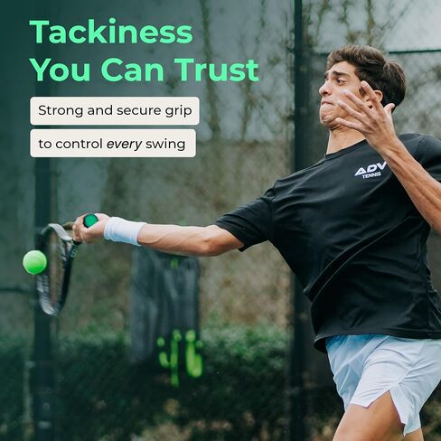 Adv Maxtac Tacky Tennis Overgrip-6 حزمة لزجة للغاية غير قابلة للانزلاق تنس غريب-رزيك-رقيقة وسهلة الاستخدام شريط مضرب التنس (6 عبوات أبيض) in Kuwait