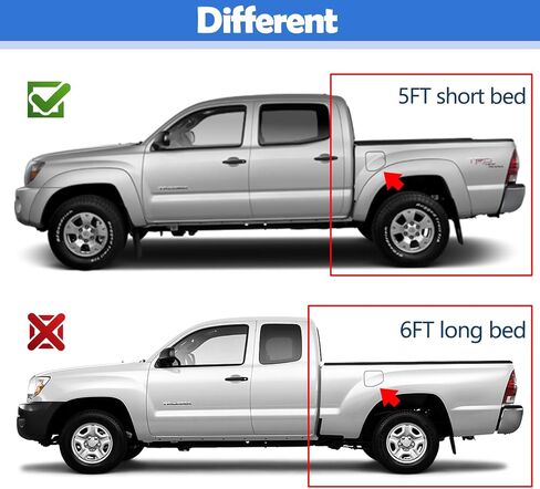 Fuel Filler Door Lid Cover Compatible with Toyota Tacoma 6 FT Bed 2005-2015 Replace 77305-04905 Gas Tank Door Cover Cap in Saudi Arabia