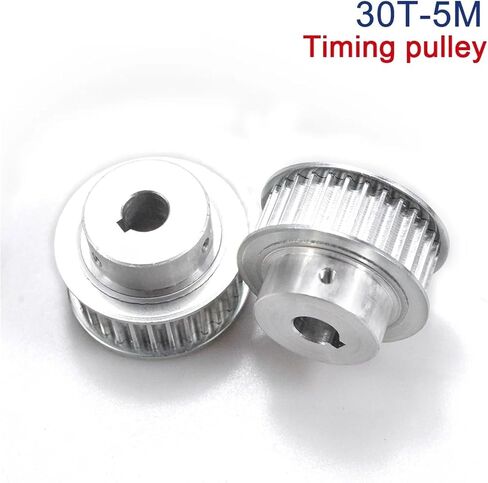 1Pcs 30 Teeth HTD 5M Pulley Bore 6/8/10/12/14/15/16/17/19/20mm for Width 15/20mm HTD5M Belt 30Teeth 30T BF Shape(15mm,1PCS_for Belt Width 20MM) in Saudi Arabia