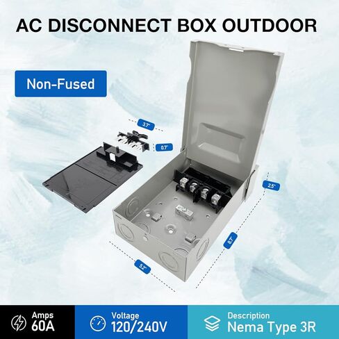 Z ZDS-60A Pull-Out Disconnect Switch 60A 240V Non-Fused,Replacement DDS-60U,MA-NFD60A,83315,755-60NF in Kuwait