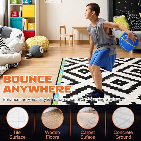 Silent Basketball Size 7 (29.5") – Grooved Airless Foam Indoor Basketball for Quiet Dribbling and Indoor Training, Pro PU Material – Achieve Real Feel Higher Bounce Quieter in Saudi Arabia