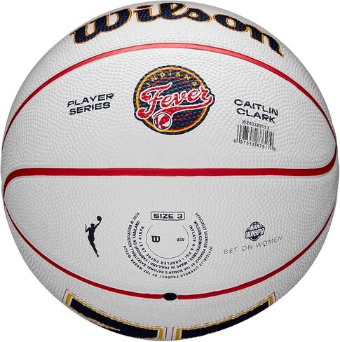 Wilson WNBA Player Icon Mini Basketball - Caitlin Clark ، Size 3-22 " in Saudi Arabia