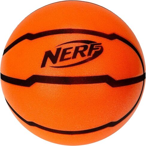Nerf Quietcourt Silent Foam Basketball - Mini or Official Size Silent Dribbling Foam Basketball - Never Goes Flat - 7" or 29.5" - Orange in Saudi Arabia