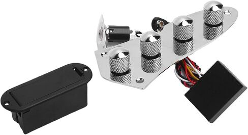 Keenso Metal Prewired Guitar Control Plate Friendly 3 Band Band Assembly Preamp لتسجيل الاستوديو (أسود) in Saudi Arabia
